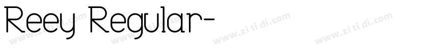 Reey Regular字体转换